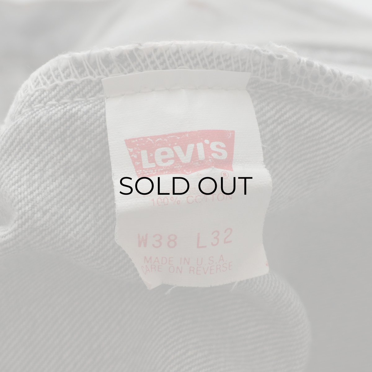 画像7: LEVI'S 501 BLACK DENIM PANTS "made in USA" 【W38 x L32 程度】 (7)