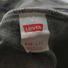 画像6: LEVI'S 501 BLACK DENIM PANTS "made in USA" 【W38 x L32 程度】 (6)