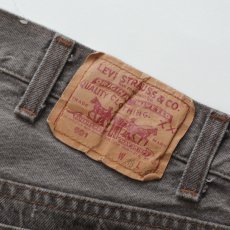 画像5: LEVI'S 501 BLACK DENIM PANTS "made in USA" 【W38 x L32 程度】 (5)