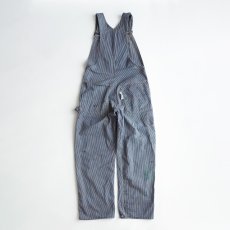 画像2: 〜70's MONTGOMERY WARD COTTON HICKORY STRIPE OVERALL "PAINT STAINS" (2)