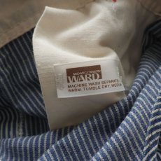画像12: 〜70's MONTGOMERY WARD COTTON HICKORY STRIPE OVERALL "PAINT STAINS" (12)