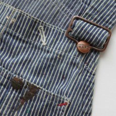 画像10: 〜70's MONTGOMERY WARD COTTON HICKORY STRIPE OVERALL "PAINT STAINS" (10)