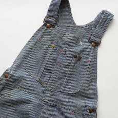 画像3: 〜70's MONTGOMERY WARD COTTON HICKORY STRIPE OVERALL "PAINT STAINS" (3)