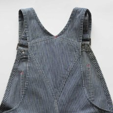 画像7: 〜70's MONTGOMERY WARD COTTON HICKORY STRIPE OVERALL "PAINT STAINS" (7)