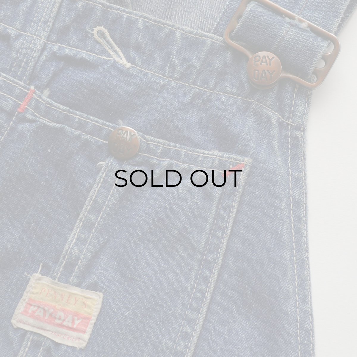 画像8: 〜60's PAY DAY COTTON DENIM OVERALL (8)