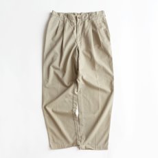 画像1: SAVANE COTTON TWILL TUCK PANTS【W32 x L29 程度】 (1)