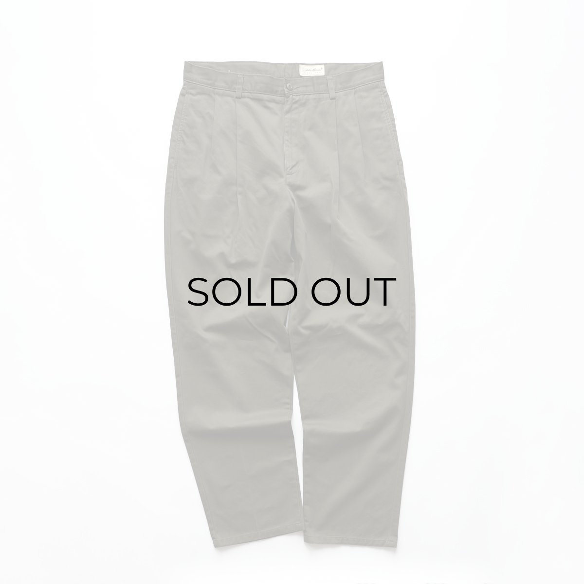 画像1: 〜00's Eddie Bauer COTTON TWILL TUCK PANTS【W37 x L32 程度】 (1)