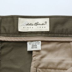 画像8: 〜00's Eddie Bauer COTTON TWILL TUCK PANTS【W37 x L32 程度】 (8)