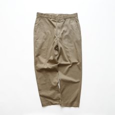 画像1: 〜90's LANDS' END COTTON POLYESTER TWILL NO TUCK PANTS "MADE IN USA"【W34 x L28.5 程度】 (1)
