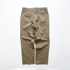 画像3: 〜90's LANDS' END COTTON POLYESTER TWILL NO TUCK PANTS "MADE IN USA"【W34 x L28.5 程度】 (3)