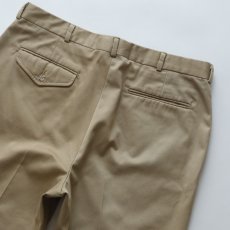 画像6: 〜90's LANDS' END COTTON POLYESTER TWILL NO TUCK PANTS "MADE IN USA"【W34 x L28.5 程度】 (6)
