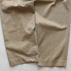 画像5: 〜90's LANDS' END COTTON POLYESTER TWILL NO TUCK PANTS "MADE IN USA"【W34 x L28.5 程度】 (5)