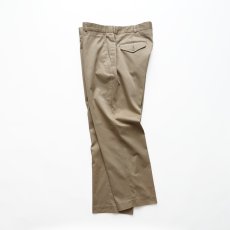 画像2: 〜90's LANDS' END COTTON POLYESTER TWILL NO TUCK PANTS "MADE IN USA"【W34 x L28.5 程度】 (2)