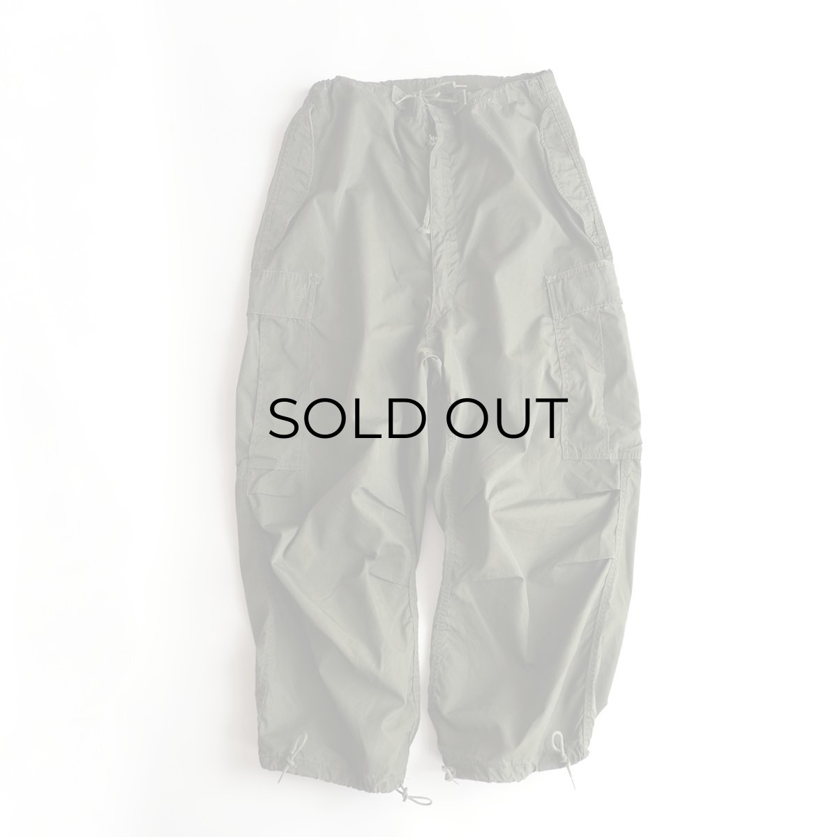 画像1: 50's US ARMY M-51 NYLON POPLIN ARCTIC TROUSER-SHELL OVER PANTS【SMALL-SHORT? 程度】 (1)