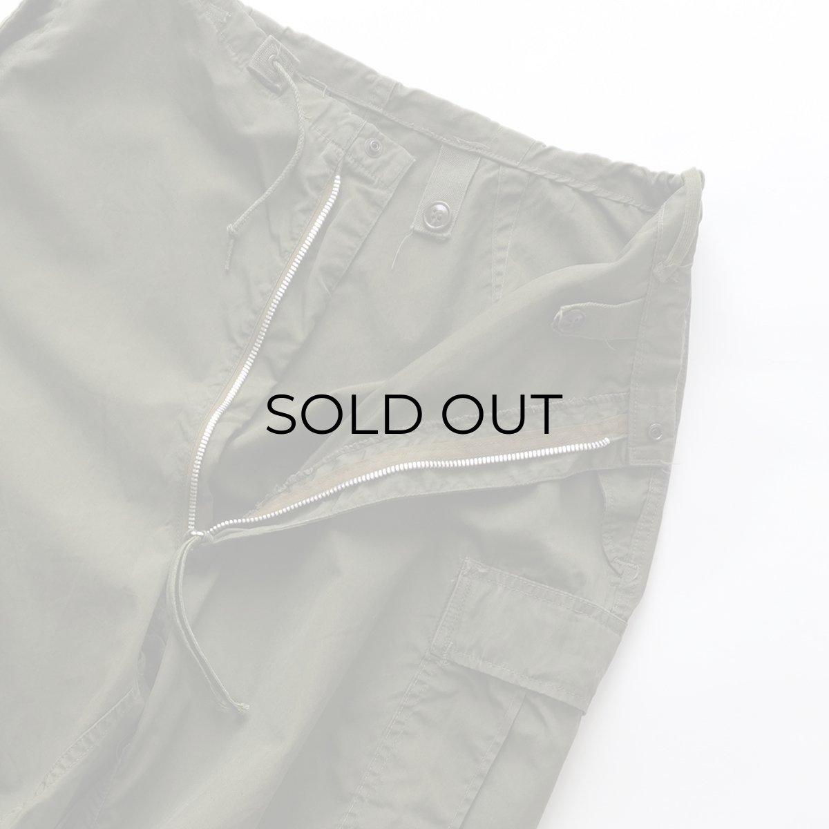 画像3: 50's US ARMY M-51 NYLON POPLIN ARCTIC TROUSER-SHELL OVER PANTS【SMALL-SHORT? 程度】 (3)