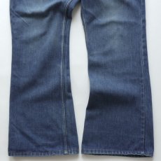 画像6: 70's JC Penney "PLAIN POCKETS" COTTON POLYESTER DENIM FLAIR PANTS【W33 x L28.5 程度】 (6)