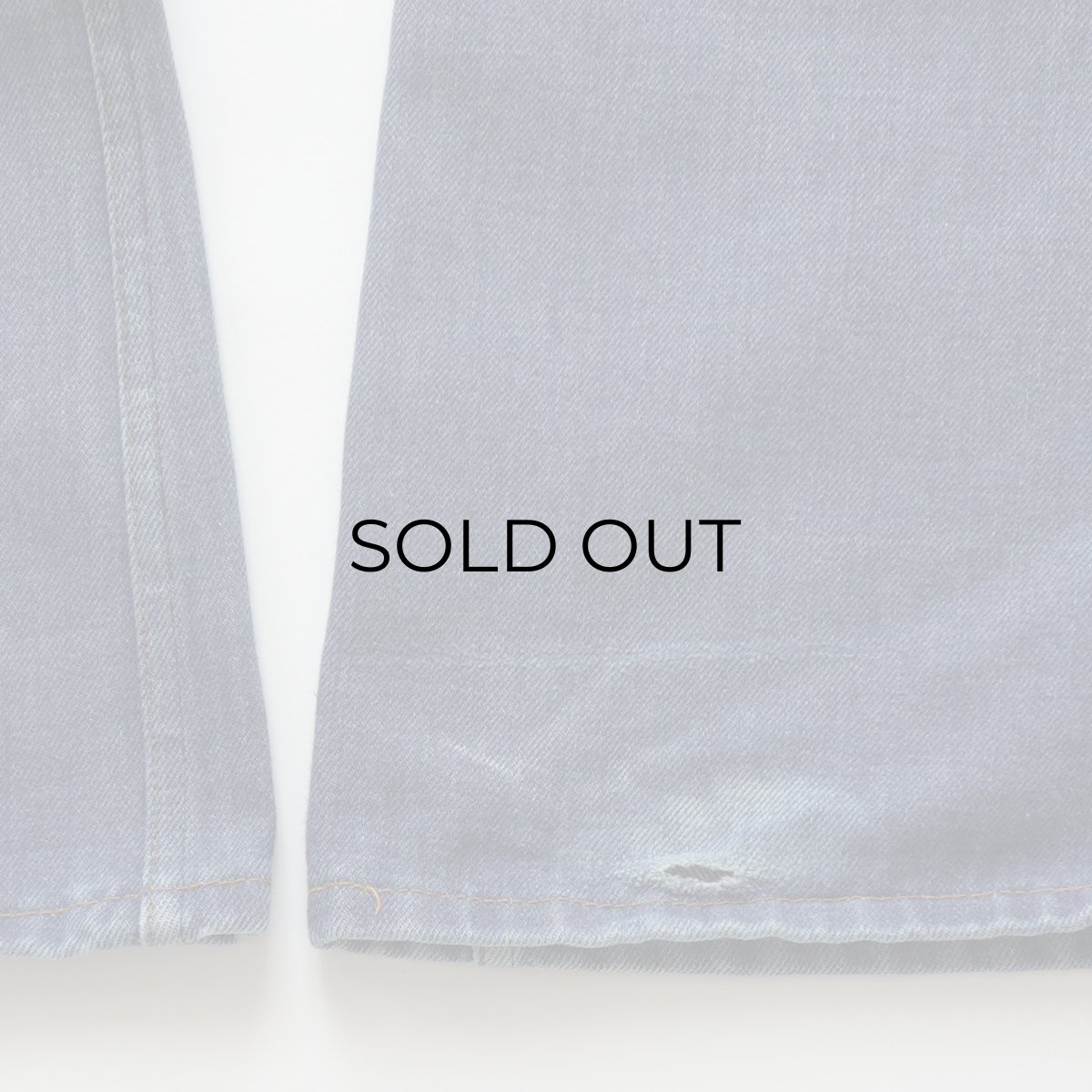画像10: 70's JC Penney "PLAIN POCKETS" COTTON POLYESTER DENIM FLAIR PANTS【W33 x L28.5 程度】 (10)