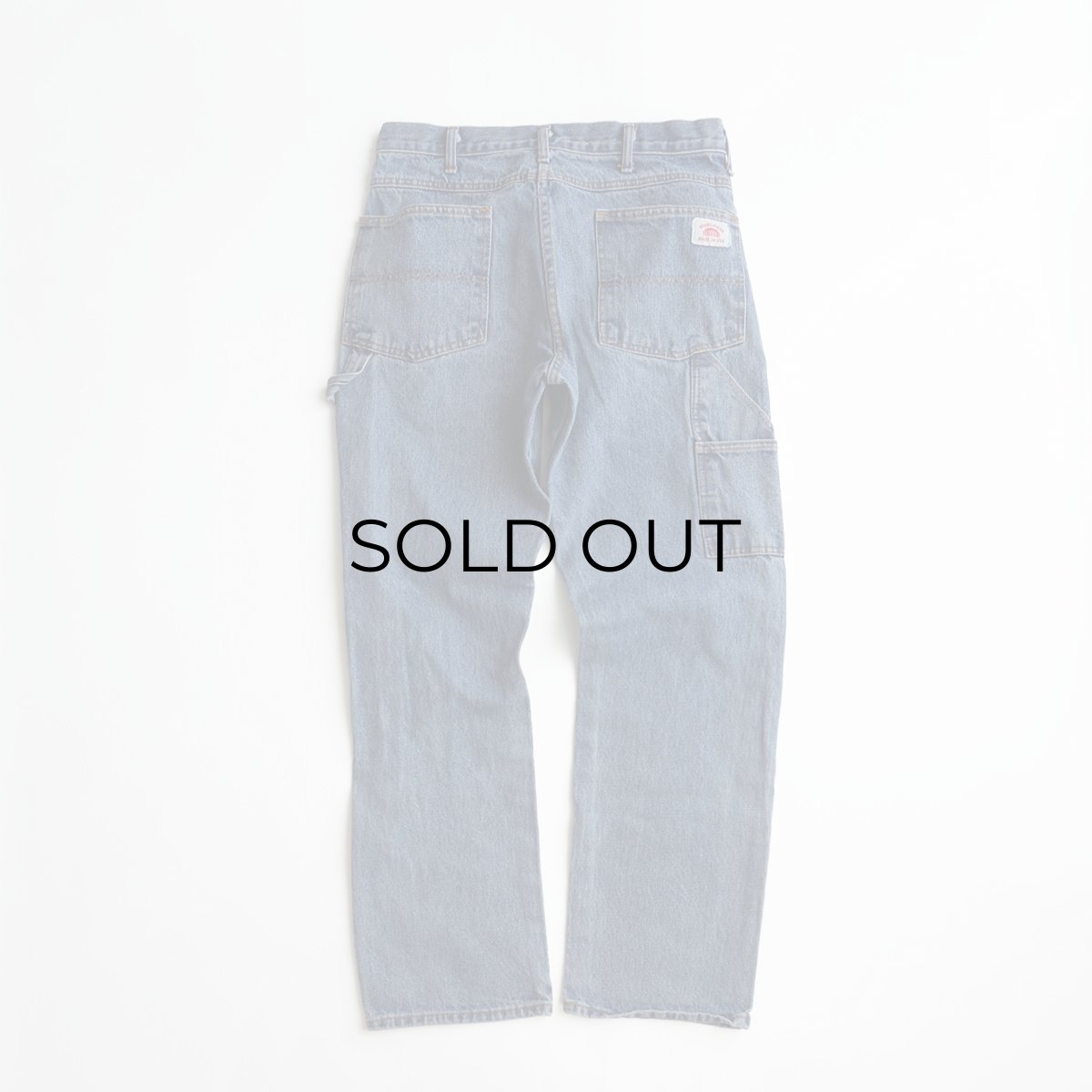 画像2: ROUND HOUSE COTTON DENIM PAINTER PANTS "MADE IN USA" 【SIZE : W32 x L32 程度】 (2)