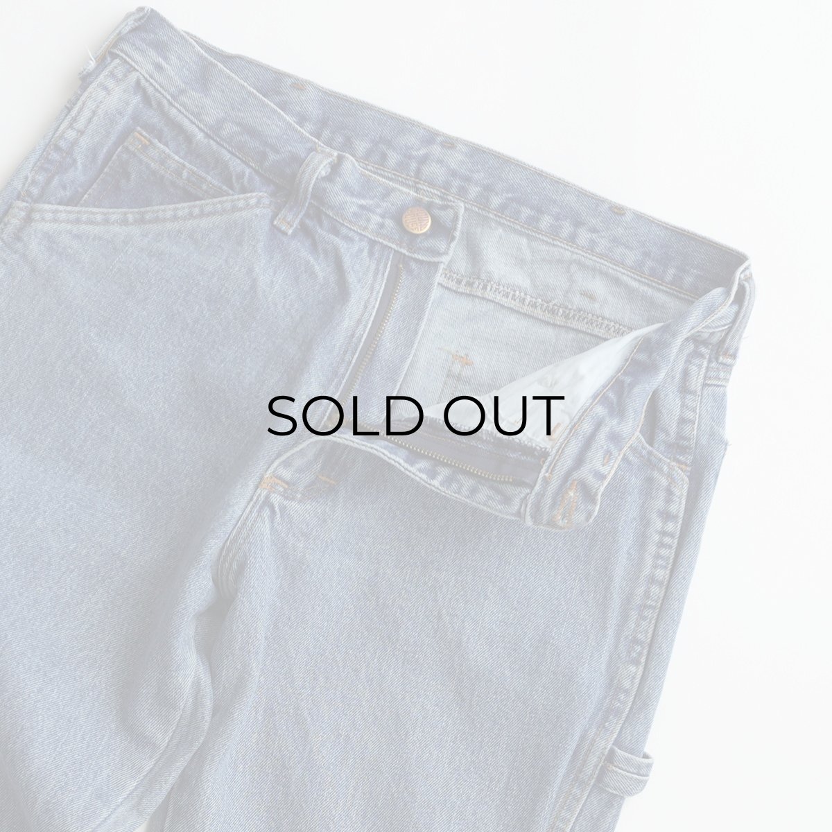 画像3: ROUND HOUSE COTTON DENIM PAINTER PANTS "MADE IN USA" 【SIZE : W32 x L32 程度】 (3)
