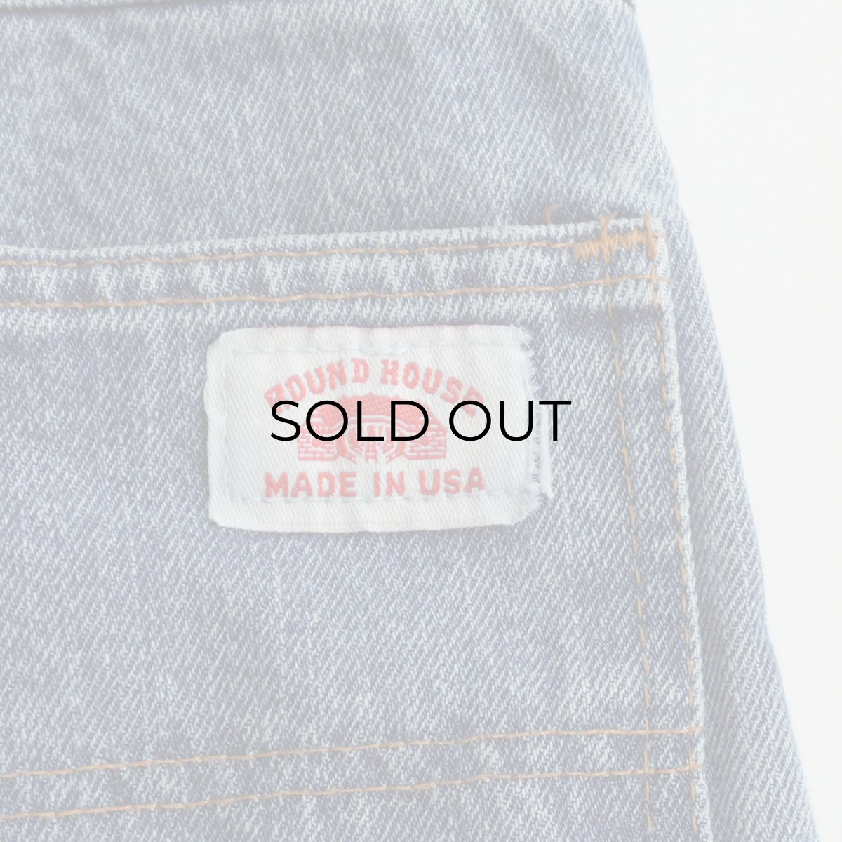 画像9: ROUND HOUSE COTTON DENIM PAINTER PANTS "MADE IN USA" 【SIZE : W32 x L32 程度】 (9)
