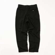 画像3: claiborne BLACK RAYON HERRINGBONE TWILL TUCK SLACKS【W33 x L29 程度】 (3)