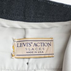 画像8: 〜90's LEVI'S "ACTION SLACKS" POLYESTER SLACKS "MADE IN USA" 【SIZE : W34 x L33.5 程度】 (8)