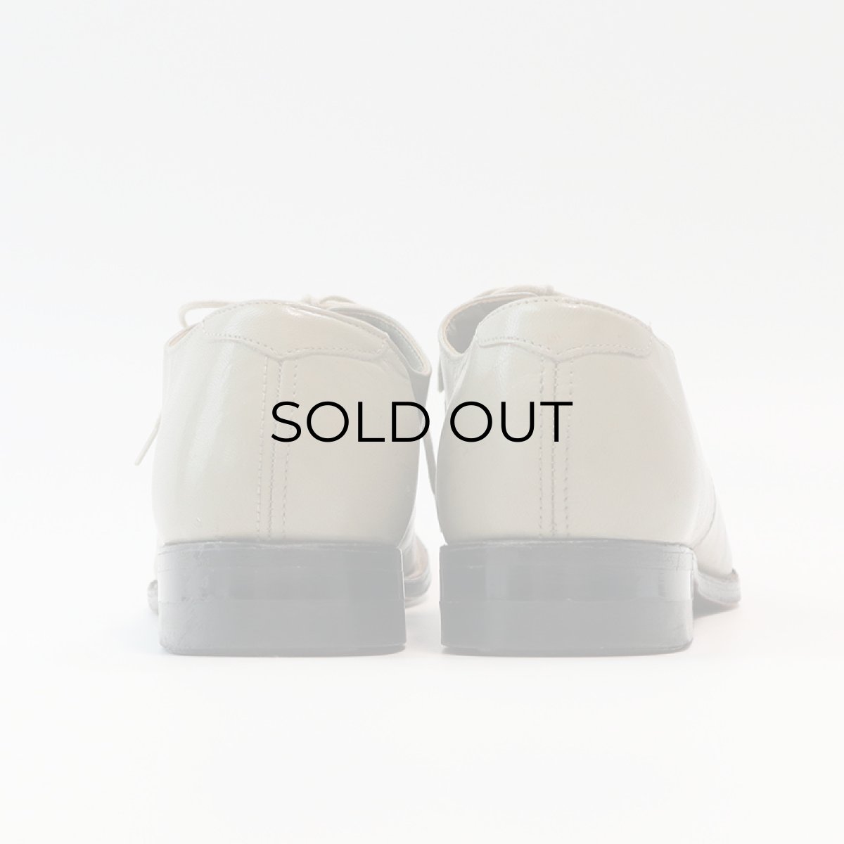 画像3: 〜80's STACY ADAMS "MADISON" GRAY LEATHER STRAIGHT TIP DRESS SHOES【size : 9 D】 (3)