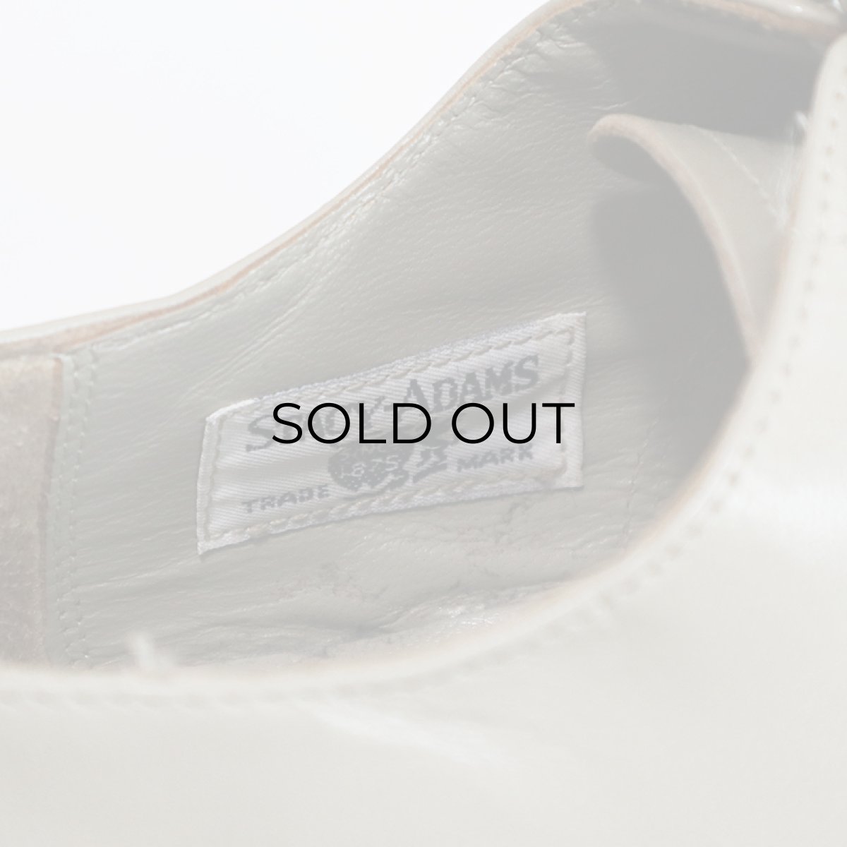 画像9: 〜80's STACY ADAMS "MADISON" GRAY LEATHER STRAIGHT TIP DRESS SHOES【size : 9 D】 (9)