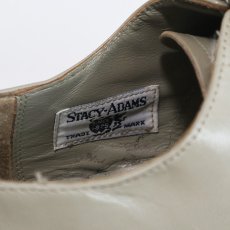 画像9: 〜80's STACY ADAMS "MADISON" GRAY LEATHER STRAIGHT TIP DRESS SHOES【size : 9 D】 (9)