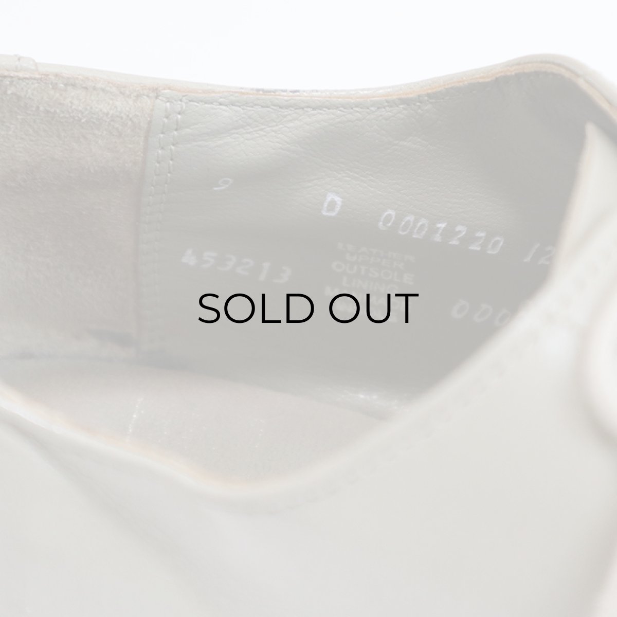 画像10: 〜80's STACY ADAMS "MADISON" GRAY LEATHER STRAIGHT TIP DRESS SHOES【size : 9 D】 (10)