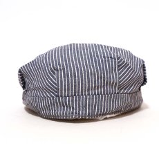 画像4: OLD UNKNOWN BRAND HICKORY STRIPE WORK CAP with WAPPEN & PIN BADGE "McKinley Explorer" (4)