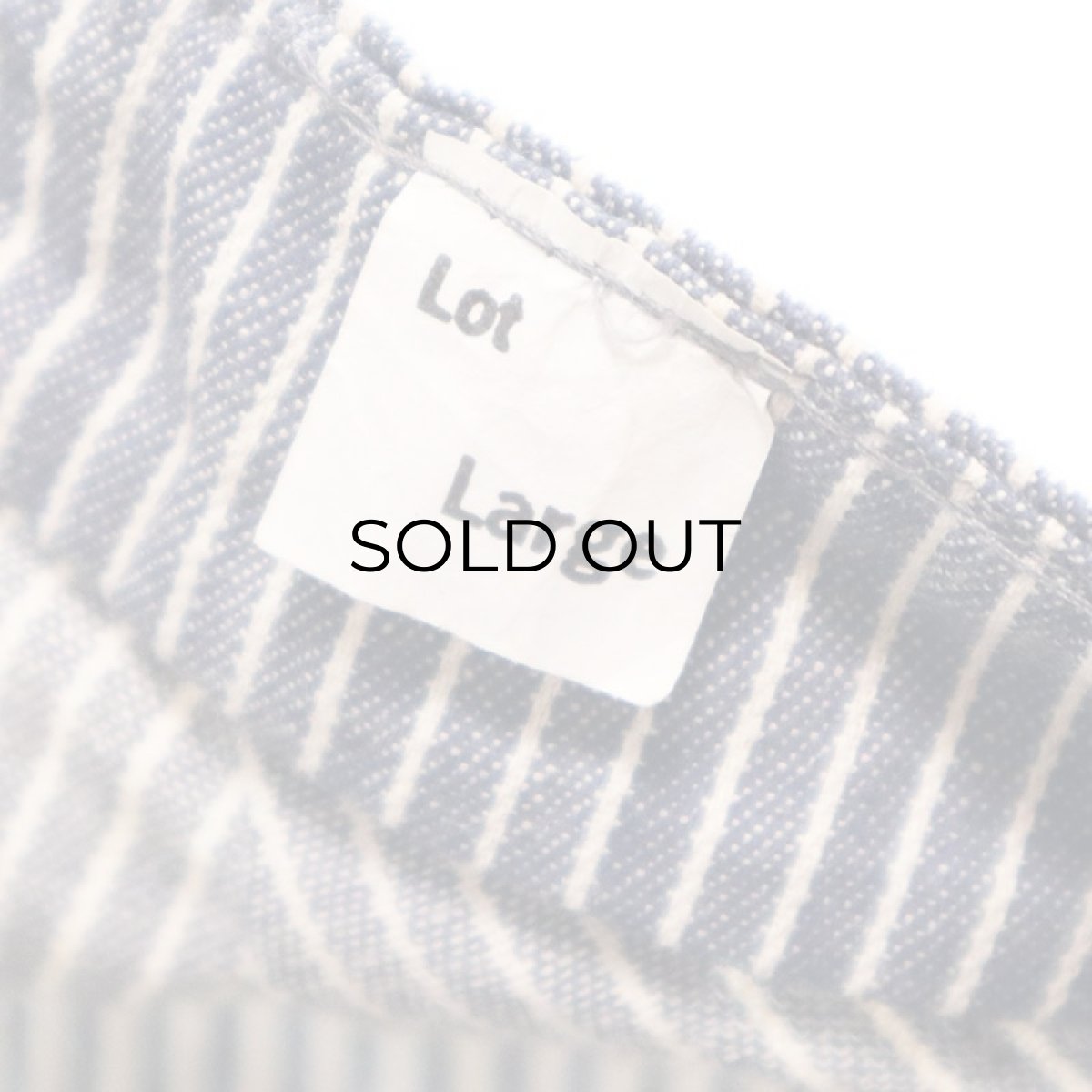 画像10: OLD UNKNOWN BRAND HICKORY STRIPE WORK CAP with WAPPEN & PIN BADGE "McKinley Explorer" (10)