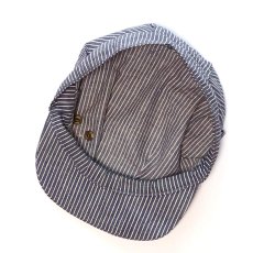 画像5: OLD UNKNOWN BRAND HICKORY STRIPE WORK CAP with WAPPEN & PIN BADGE "McKinley Explorer" (5)