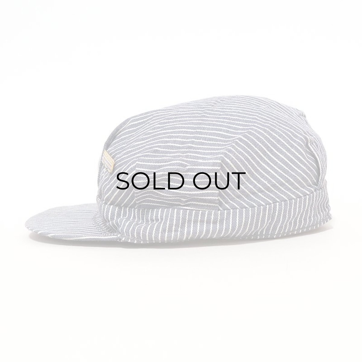 画像3: OLD UNKNOWN BRAND HICKORY STRIPE WORK CAP with WAPPEN & PIN BADGE "McKinley Explorer" (3)