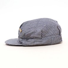 画像3: OLD UNKNOWN BRAND HICKORY STRIPE WORK CAP with WAPPEN & PIN BADGE "McKinley Explorer" (3)