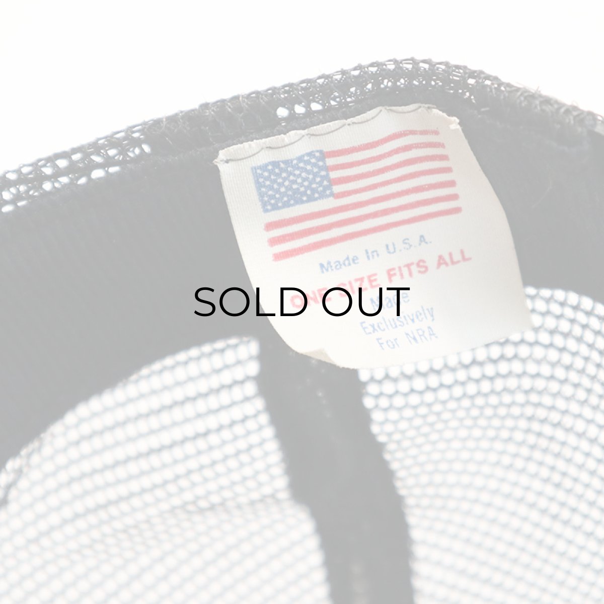 画像9: 80's UNKNOWN BRAND MESH CAP "NATIONAL RIFLE ASSOCIATION" (9)