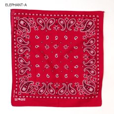 画像2: VINTAGE ELEPHANT BRAND COTTON BANDANA (2)