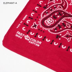 画像3: VINTAGE ELEPHANT BRAND COTTON BANDANA (3)