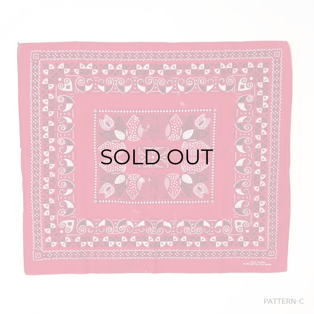 画像2: VINTAGE COTTON BANDANA (2)