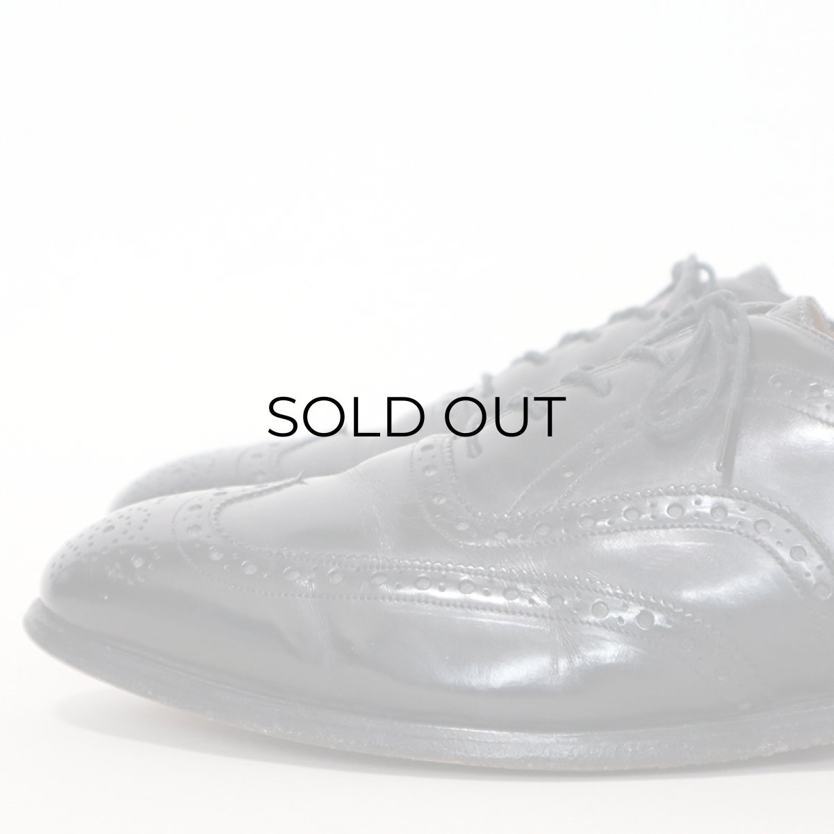 画像8: JOHNSTON & MURPHY "Heritage" LEATHER WING TIP SHOES 【size : 10 D】 (8)