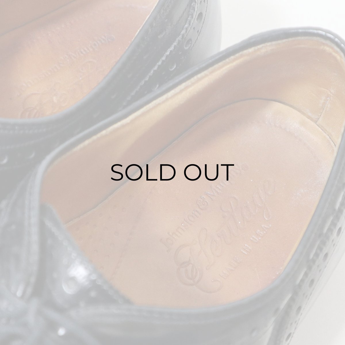 画像10: JOHNSTON & MURPHY "Heritage" LEATHER WING TIP SHOES 【size : 10 D】 (10)