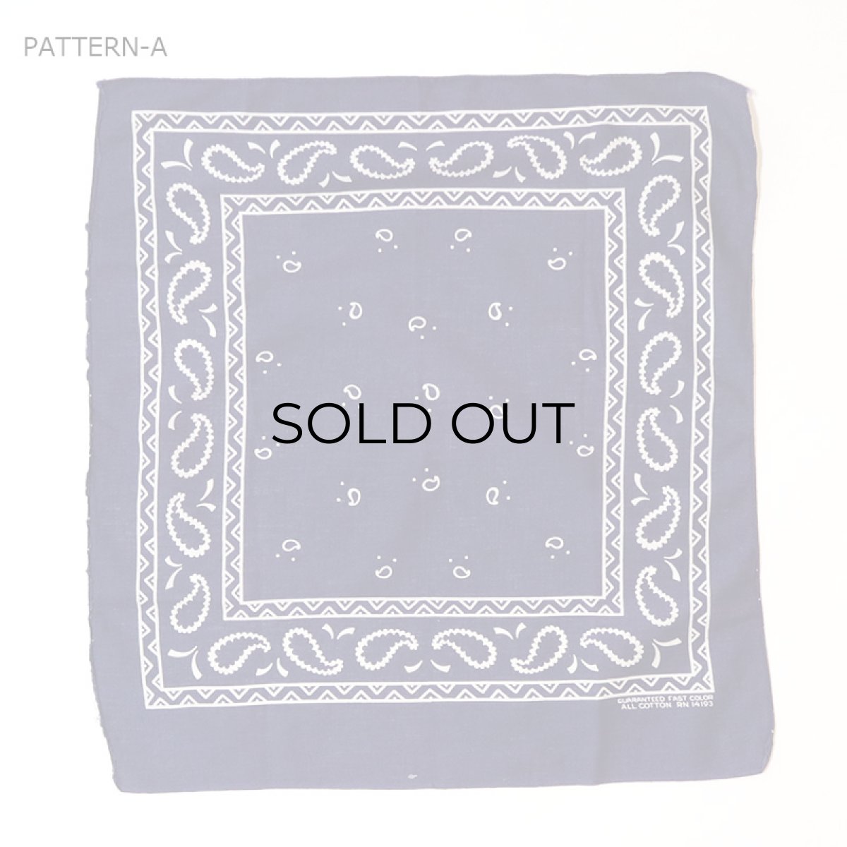 画像2: VINTAGE COTTON BANDANA (2)