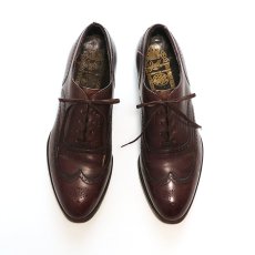 画像1: OLD JOHNSTON & MURPHY "ARISTOCRAFT" LEATHER WING TIP DRESS SHOES【size : 8 1/2 〜 9 程度】 (1)