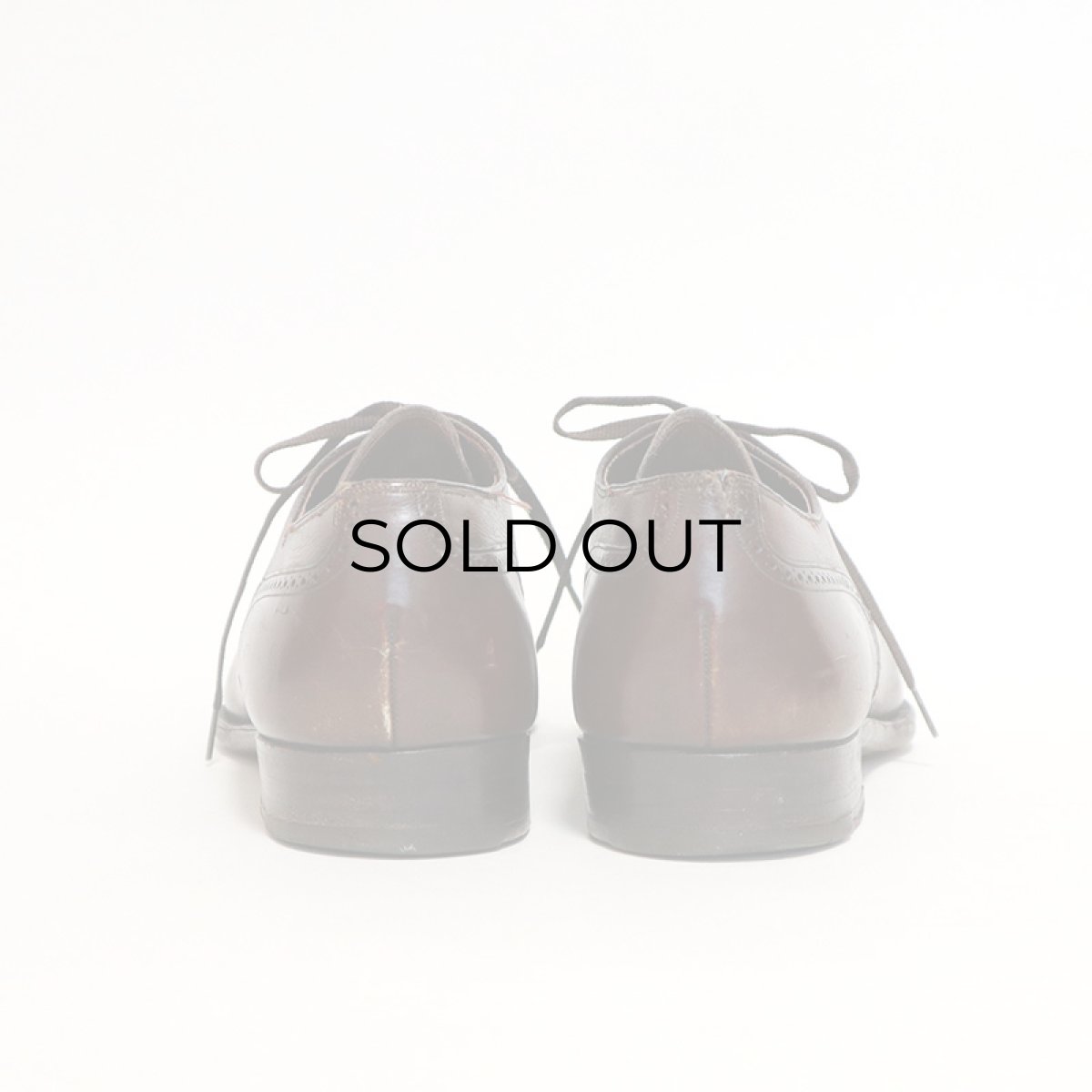 画像3: OLD JOHNSTON & MURPHY "ARISTOCRAFT" LEATHER WING TIP DRESS SHOES【size : 8 1/2 〜 9 程度】 (3)