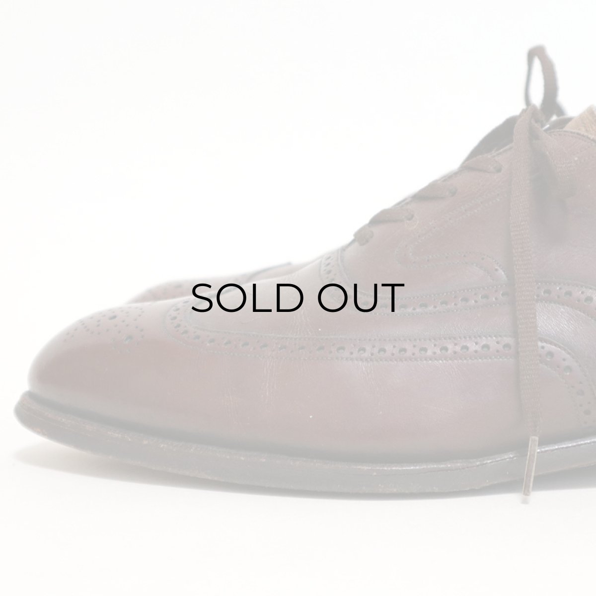 画像5: OLD JOHNSTON & MURPHY "ARISTOCRAFT" LEATHER WING TIP DRESS SHOES【size : 8 1/2 〜 9 程度】 (5)