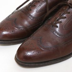 画像6: OLD JOHNSTON & MURPHY "ARISTOCRAFT" LEATHER WING TIP DRESS SHOES【size : 8 1/2 〜 9 程度】 (6)