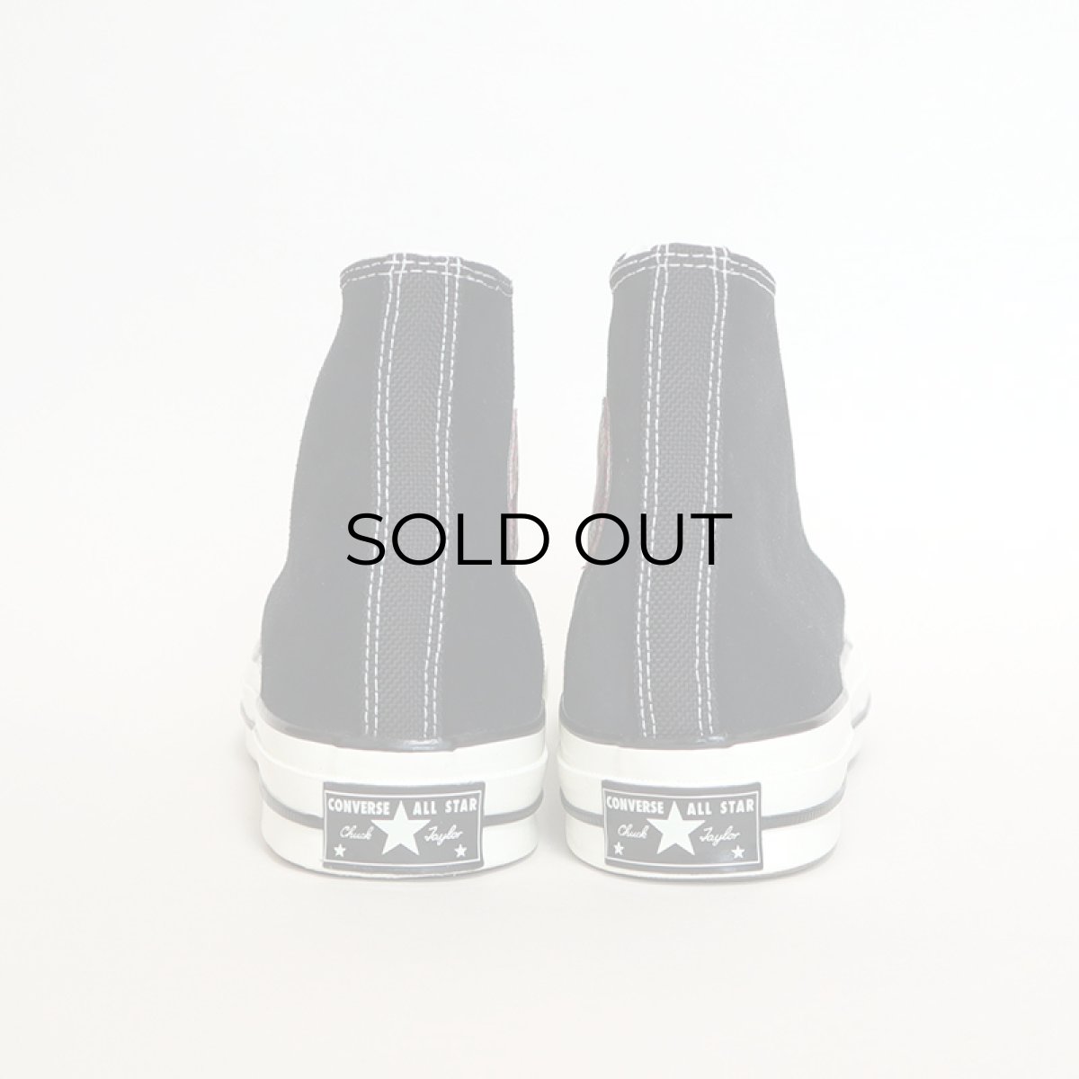 画像4: 【NEW】CONVERSE ALL STAR "Chuck Taylor" High NUBUCK x NYLON SHOES 【BLACK / Size : 9 1/2】 (4)