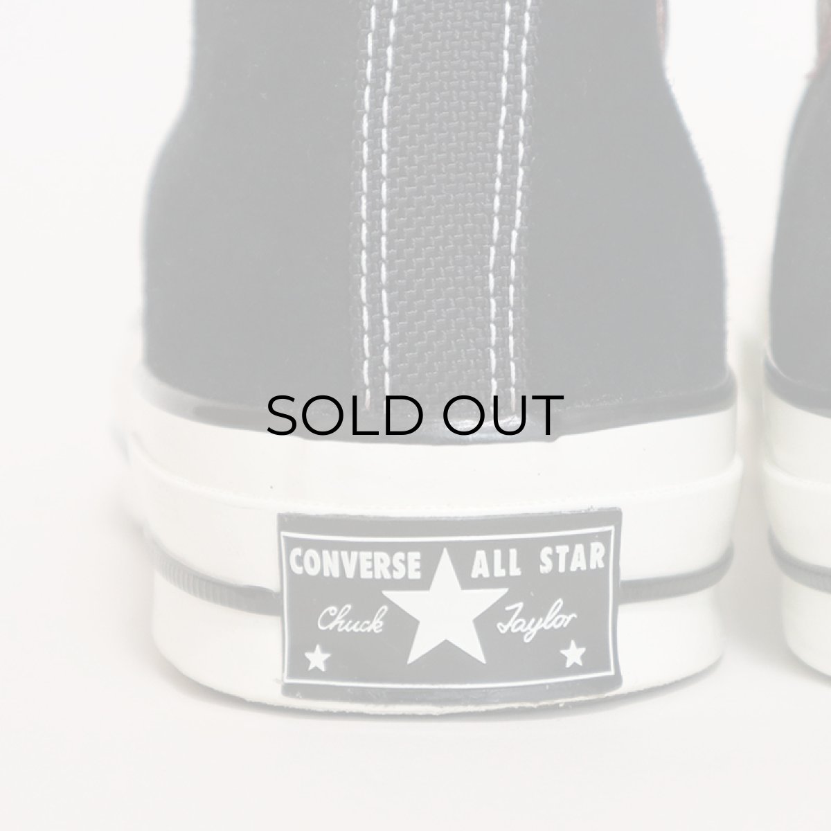 画像10: 【NEW】CONVERSE ALL STAR "Chuck Taylor" High NUBUCK x NYLON SHOES 【BLACK / Size : 9 1/2】 (10)
