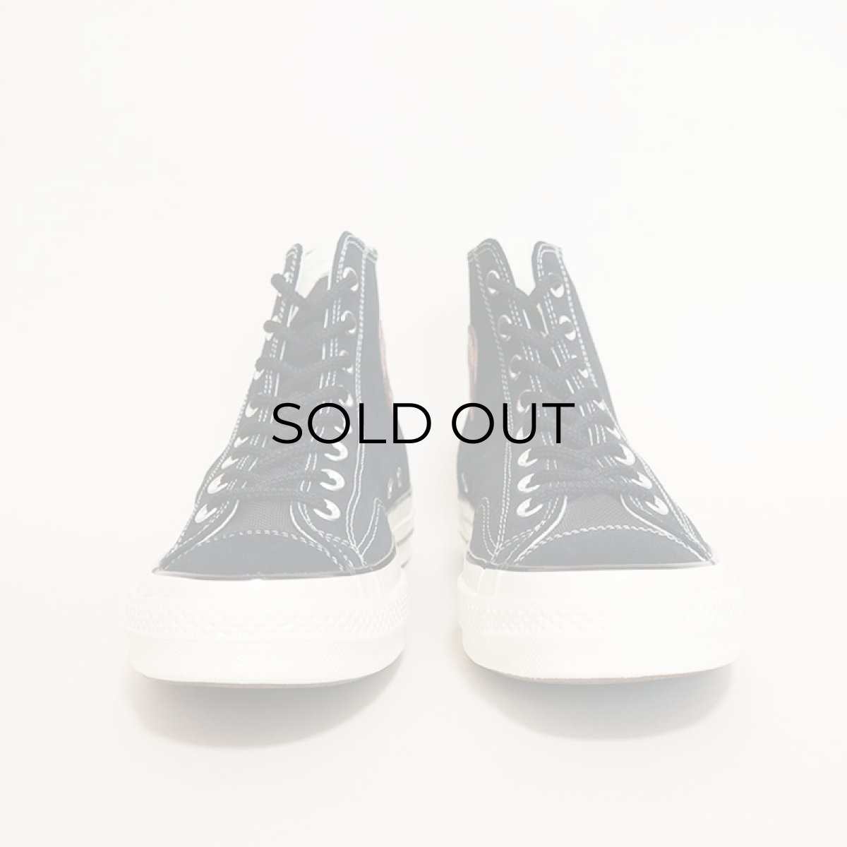 画像2: 【NEW】CONVERSE ALL STAR "Chuck Taylor" High NUBUCK x NYLON SHOES 【BLACK / Size : 9 1/2】 (2)