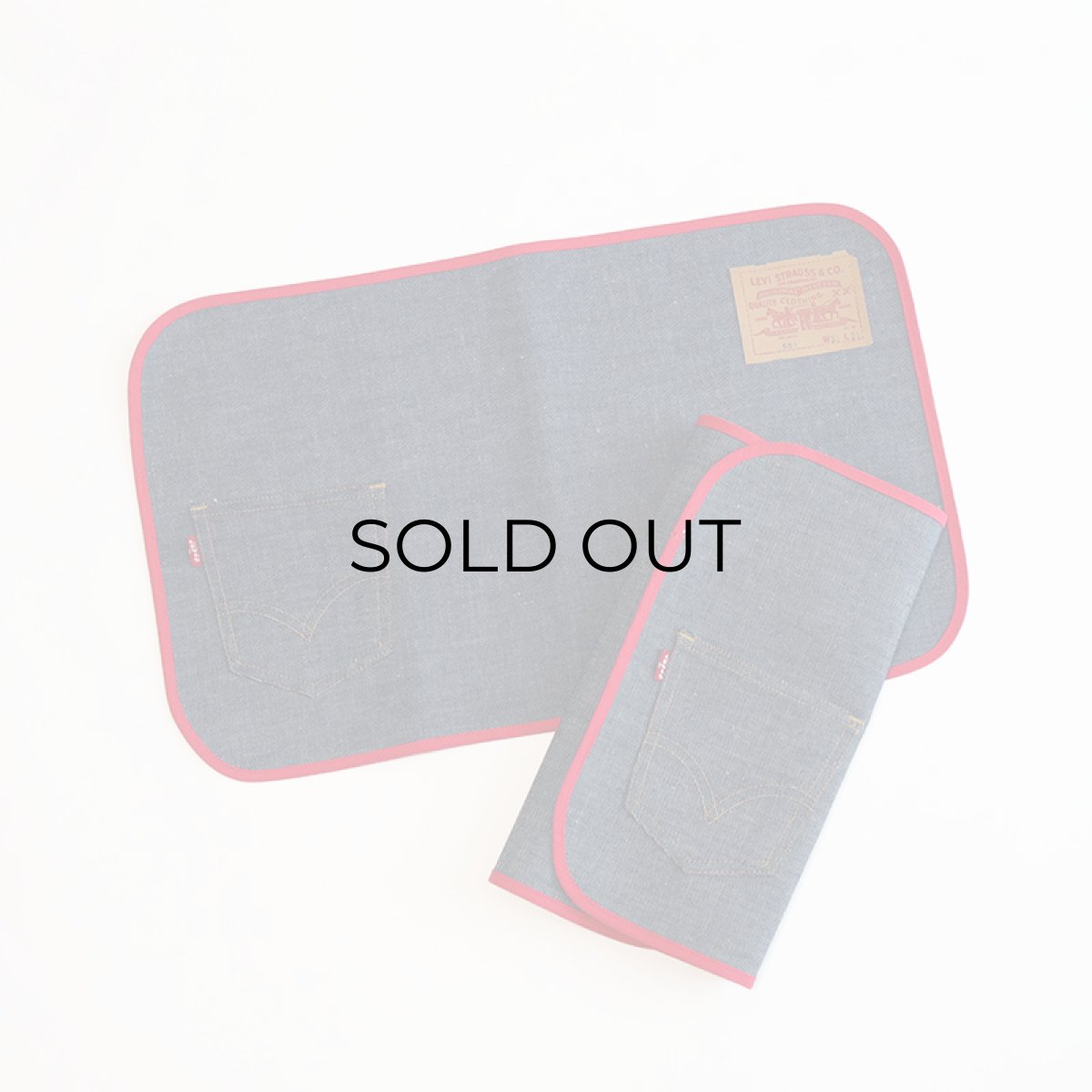 画像1: 70's LEVI'S DENIM PLACE MAT "BIG E" "DEADSTOCK ?" (1)